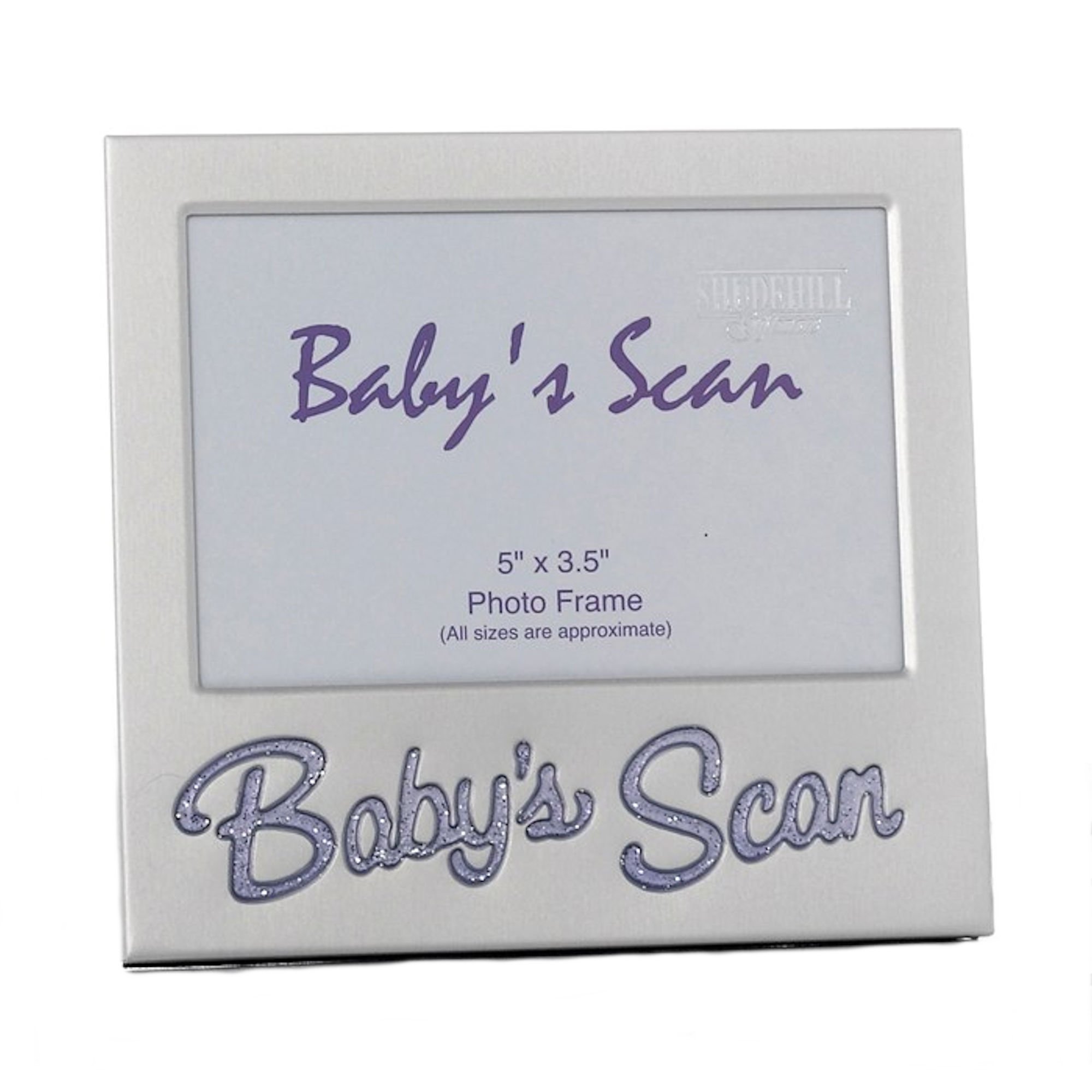 Shudehill Giftware Silver Baby Scan Photo 5X3.5" Picture Frame