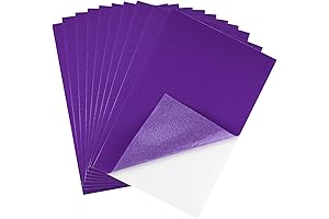 CHRORINE Self-Adhesive Purple Felt Fabric Sheets