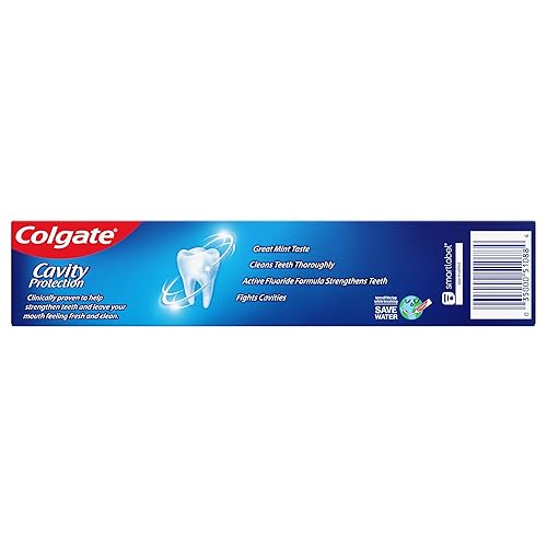 Vista 4 de Colgate Cavity Protection Pasta dental regular con flúor, blanco, 6 onzas (paquete de 3)