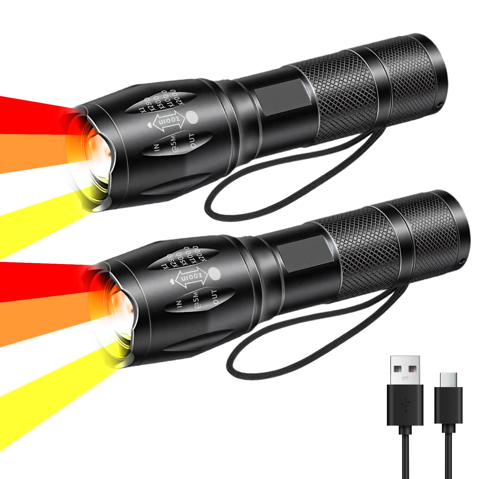 LIAISIMI 2 Stück Solar LED Campinglampe, Tragbare Camping Li