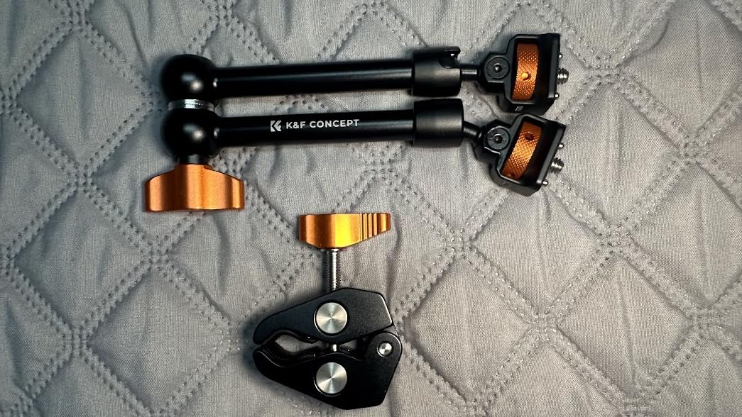 Die Gelenke sind stark und lassen sich gut straffen. Durch den Gelenkarm habe ich eine zusätzliche Länge für den Audioboom