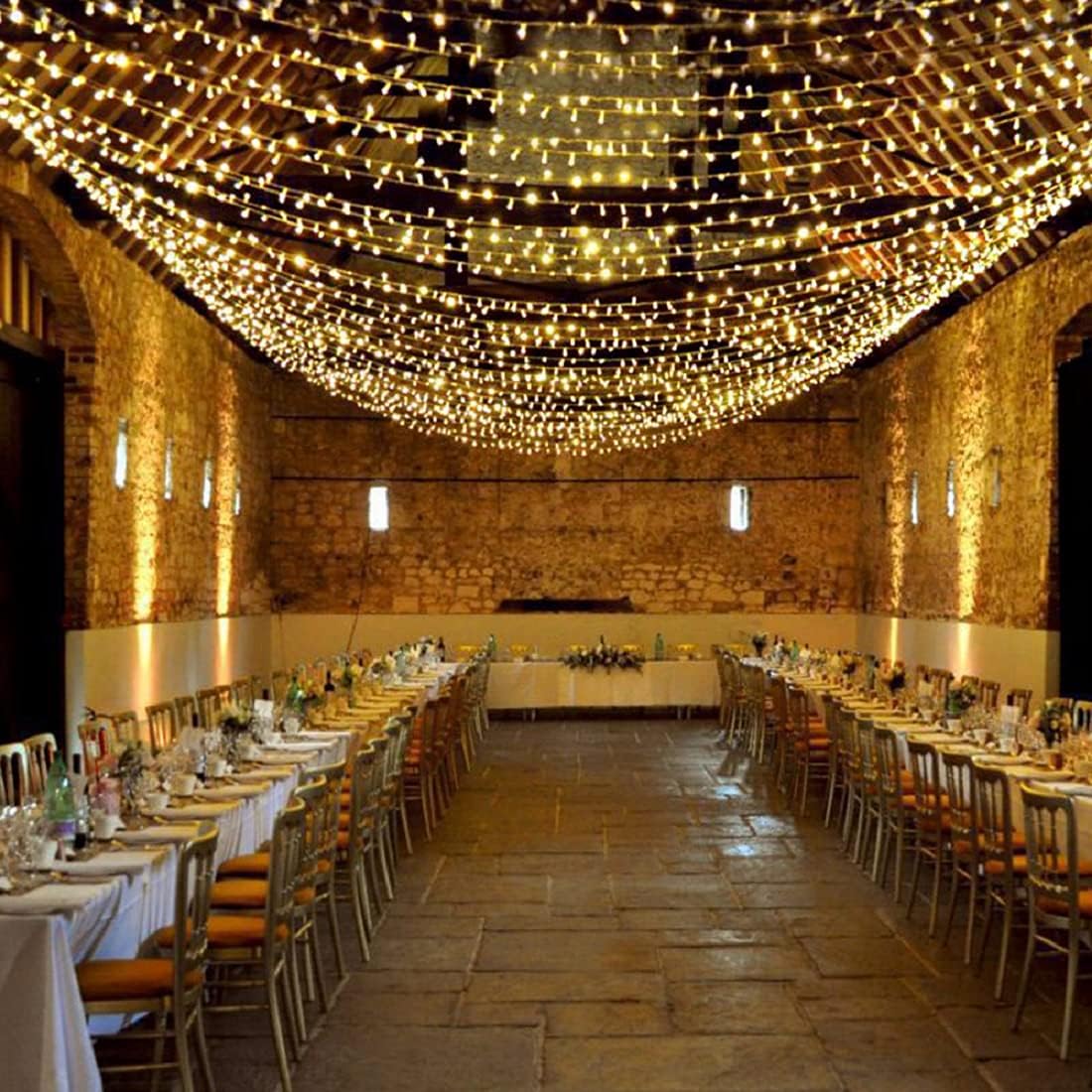 Curtain Lights for Decorations, 10 Ft Connectable String Lights with 8 Twinkle Modes Led Fairy Lights for Bedroom, Outdoor String Lights for Party Wedding Decorations Indoor Twinkle Lights for Window - - 