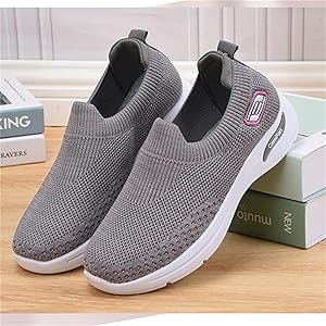 Scarpe Donna Estive Traspiranti Slip-On - Sneakers In Schiuma Con Supporto Arcuato - Foto 6