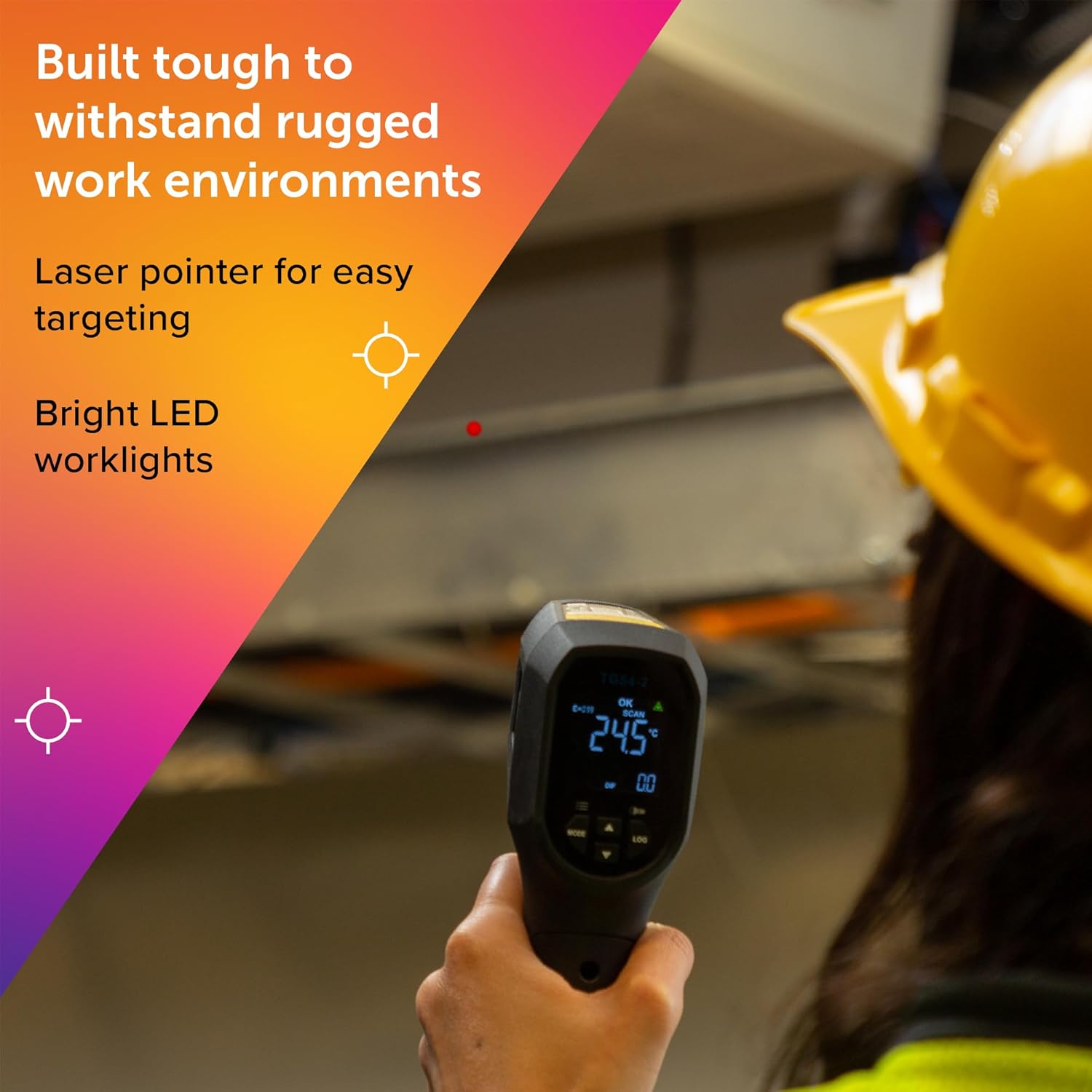 FLIR TG56-2 Infrared Spot Thermometer with Digital Readout: for Non-Contact Temperature Measurements up to 2,372 Degrees F