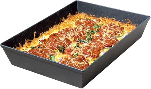 Miniatura 2 de LloydPans Utensilios de cocina de 8 x 10 pulgadas, sartén para pizza estilo Detroit fabricado en Estados Unidos, anodizado duro