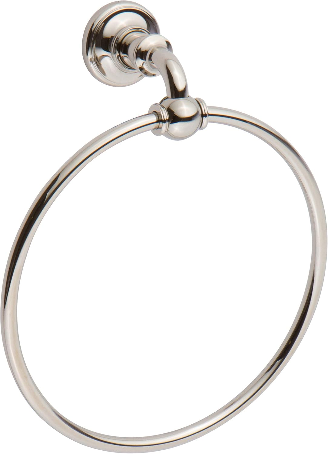 Ginger 4505/PN Columnar Towel Ring, Polished Nickel