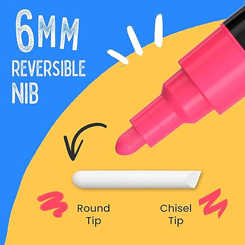 Miniatura 5 de Paquete de neón - 21 marcadores de tiza + 0.591 in de brillo