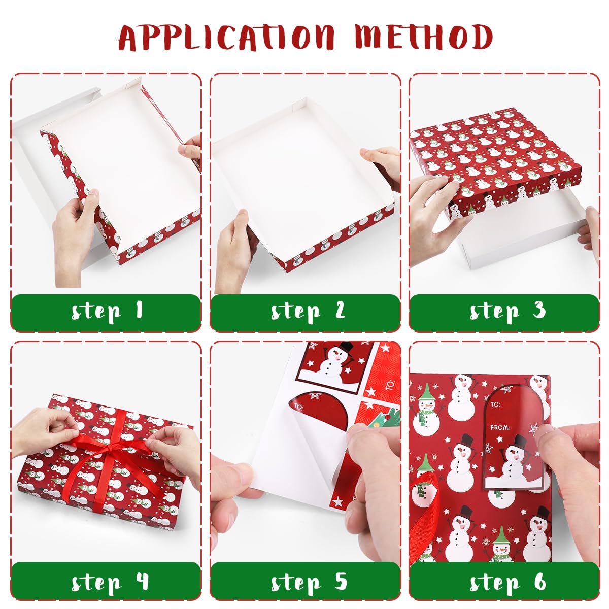 Cabilock Lot De 12 Boîtes De Noël Avec Couvercles, Boîtes