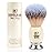 Luxury Shaving Brush for Men by VIKINGS BLADE, Ultra Heavy Acrylic & 316L Steel Handle, Super Strong Knot Backbone, Minimal Shedding, Fast Lather, Extremely Smooth & Plush on Skin (White Knight)