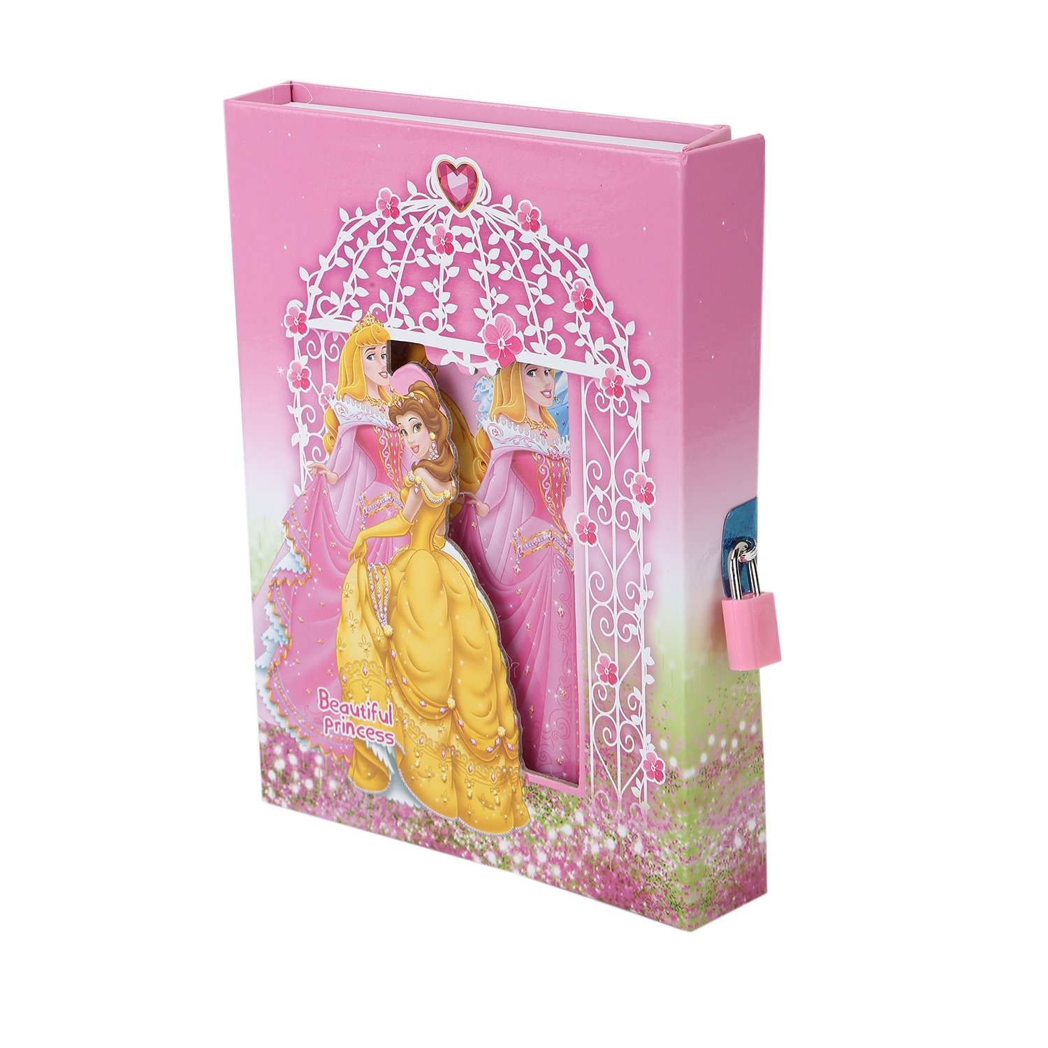 Asera Princess Cindrella Lock Diary for Girls Gifts Options (Small Size 16.5 * 13 * 3 cm) (B08H2G6YSK) Amazon Price History, Amazon Price Tracker