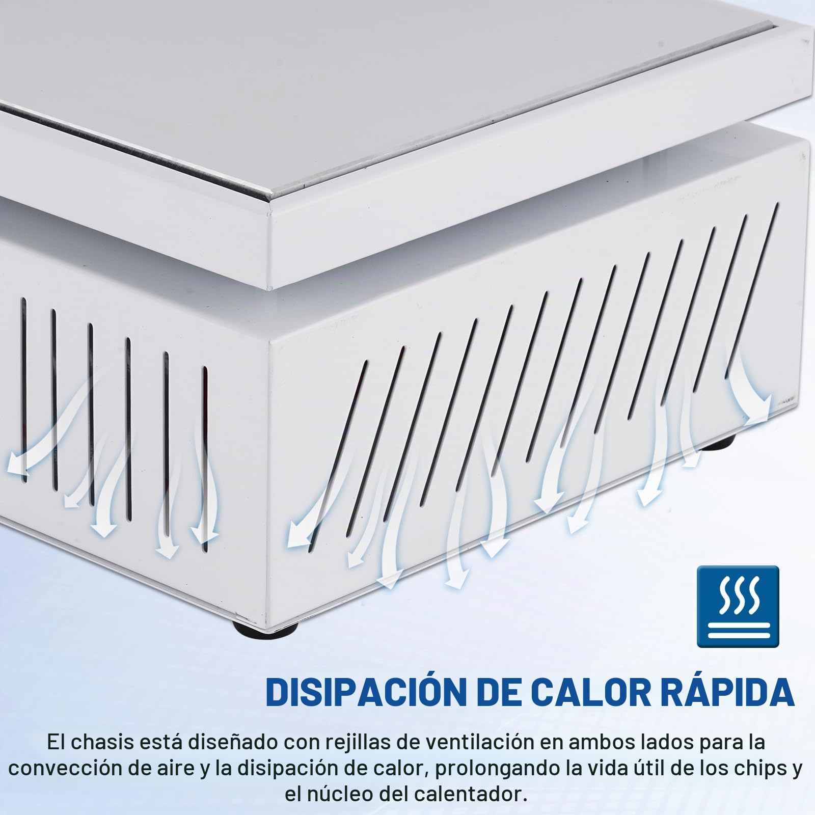 YUCHENGTECH Placa Calefactora Estación de Soldadura 200x200mm Placa Calefactora Electrónica LCD Digital para el Calentamiento de Componentes de Reparación de Pantalla de Teléfono 0-400℃ Ajustable 700W