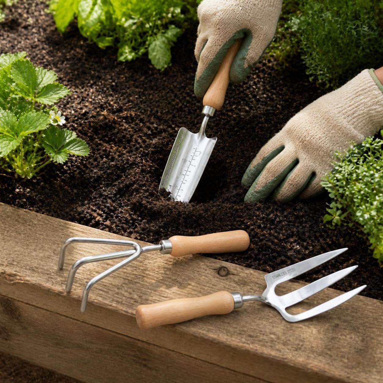 Set Outils Jardinage 3 pièces