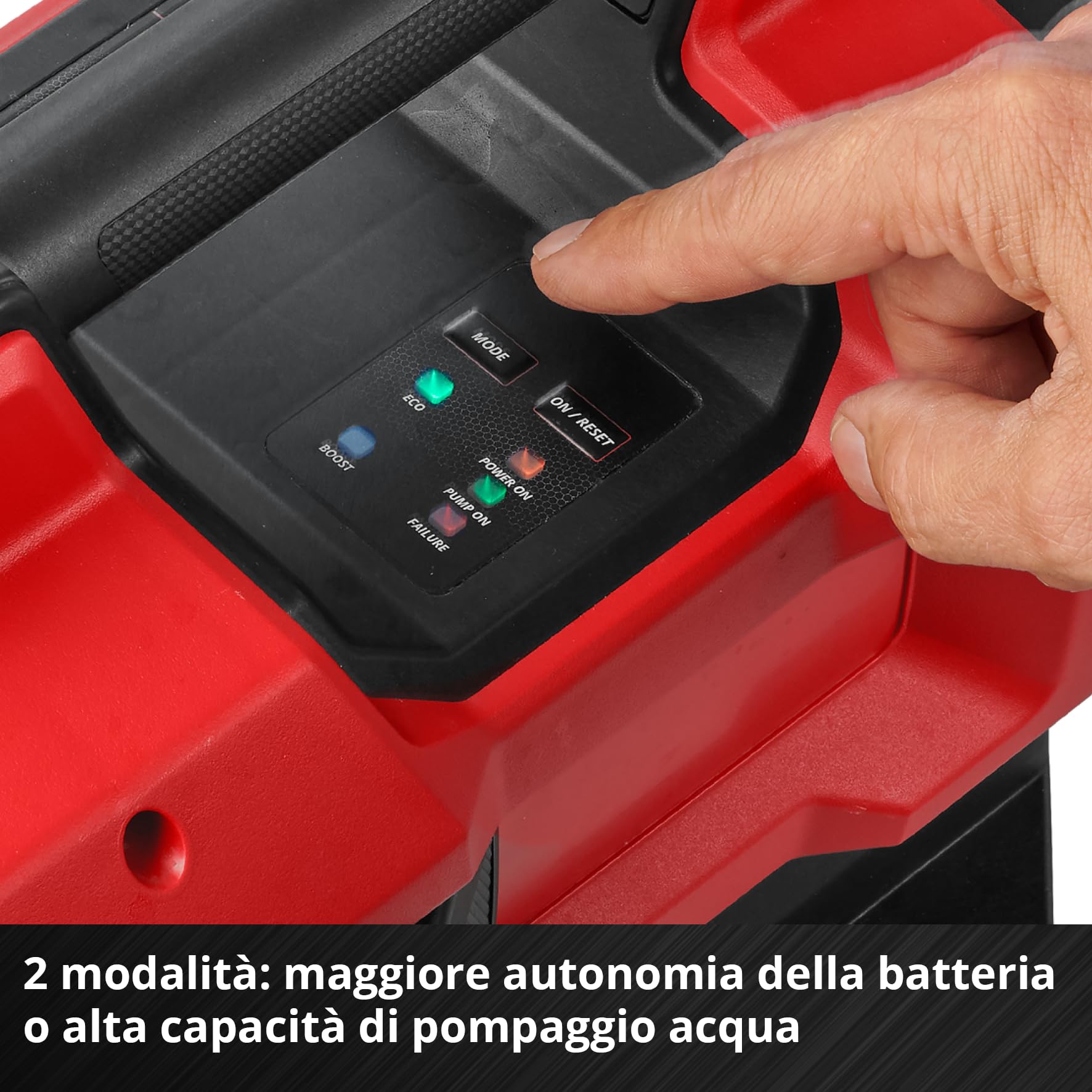 Einhell pompa da giardino a batteria automatica AQUINNA 18/30 F LED AUTOMATIC Power X-Change (18 V, max. 3000 L/h, max. 28 m di altezza, funzione automatica, 2 slot per batteria, senza batteria)