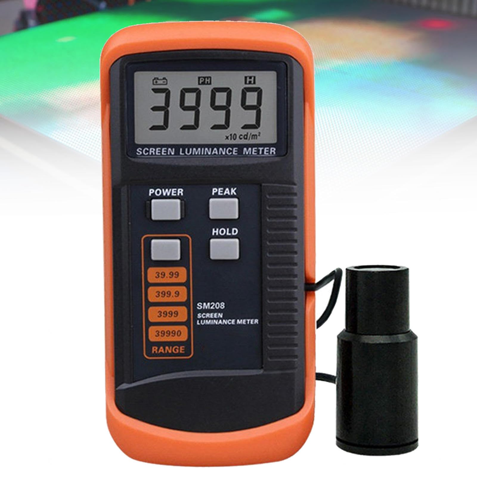 Cyfrowy miernik luminancji, 0,01-39,990 CD/m² Profesjonalny miernik Nit do wyświetlaczy LCD, paneli LED i fluorescencyjnych, tester jasności do negatoskopu medycznego