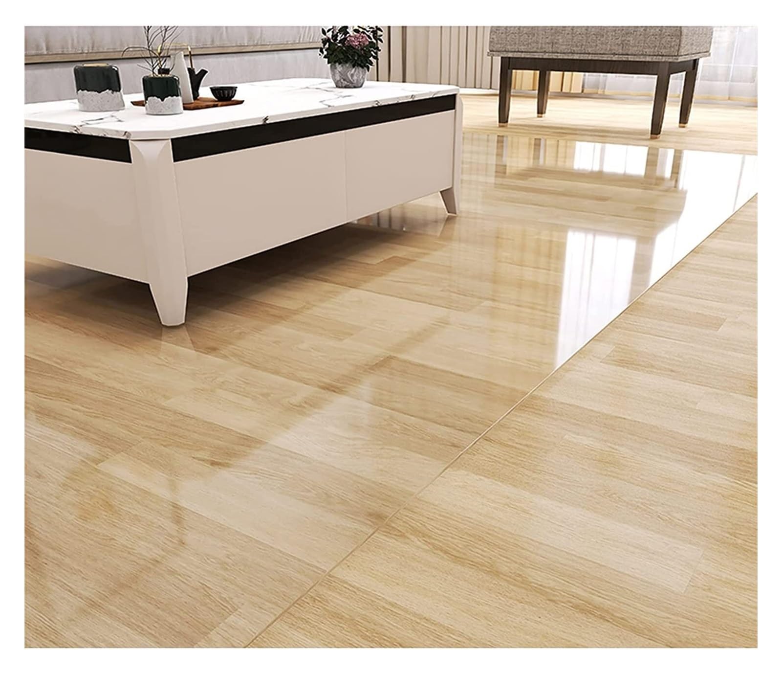 Alfombra para protección de Suelos Duros, Tapete para silla de oficina para pisos de madera, protector de alfombra, felpudos de 1,5 mm de grosor, recortables, para sala de estar (60 x 90 cm/2 x 3 pie