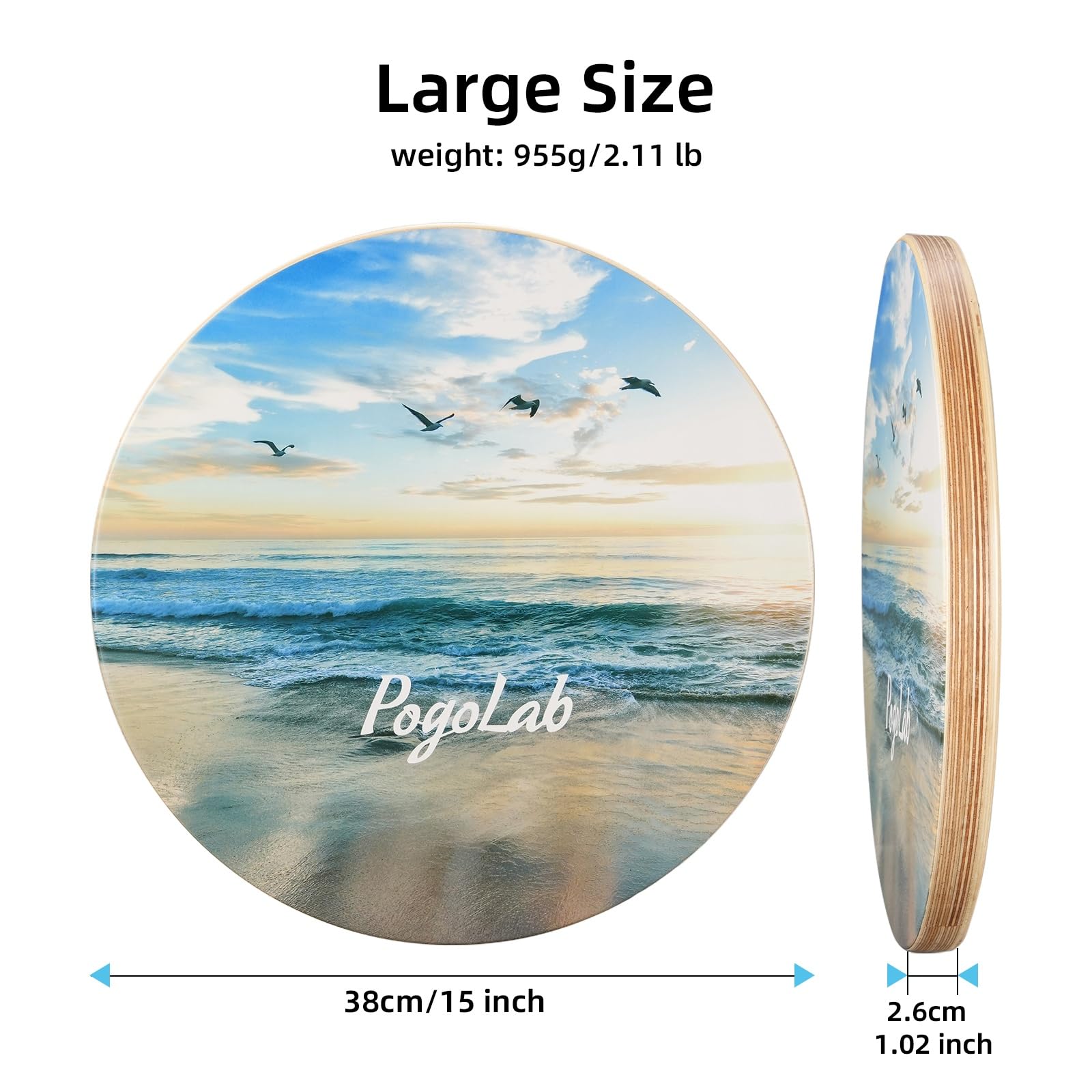 POGOLAB Ocean Drum 38,1 cm, strumento di meditazione di guarigione del