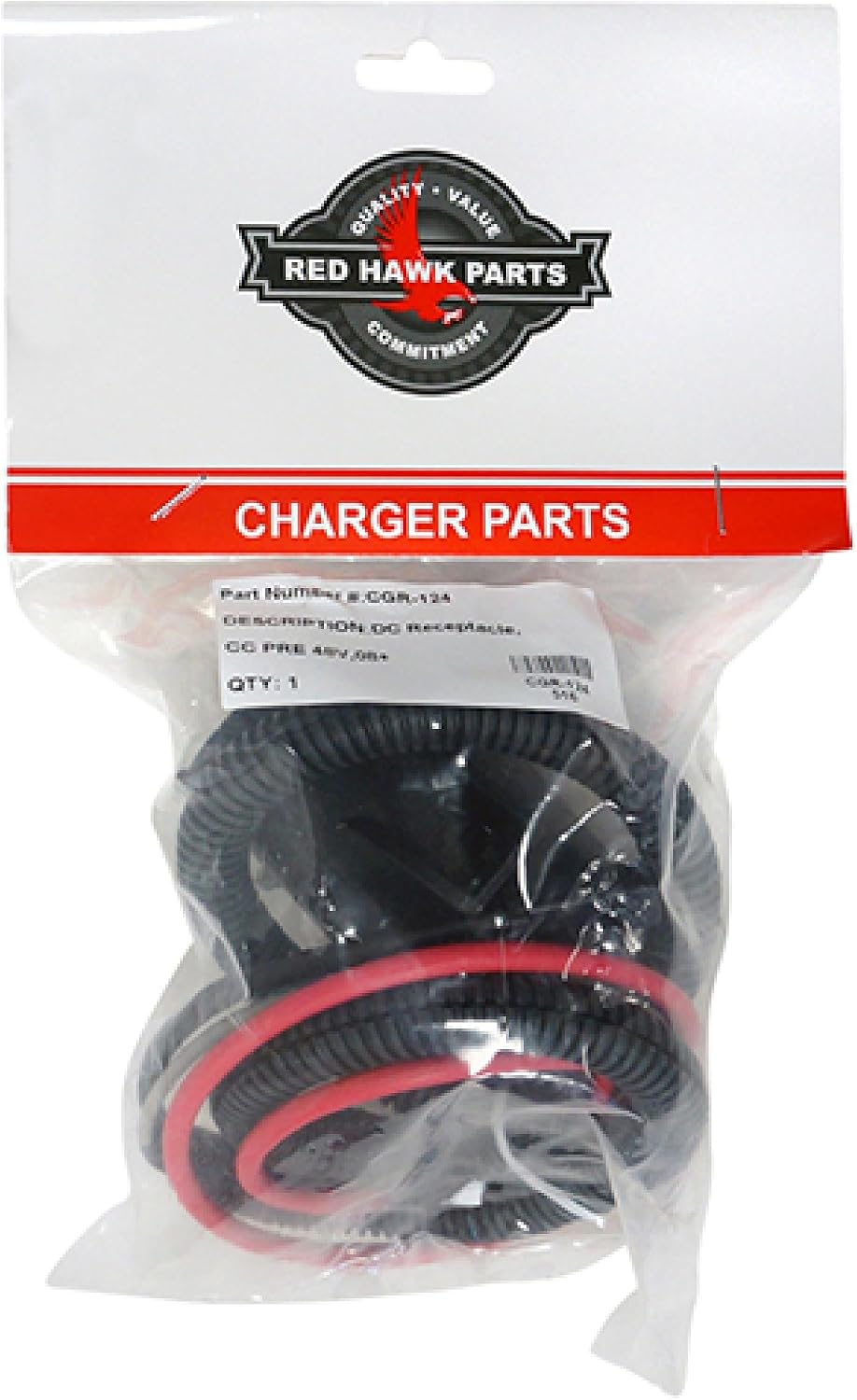 Red Hawk DC Receptacle for Club Car Precedent 2008 Newer 48V