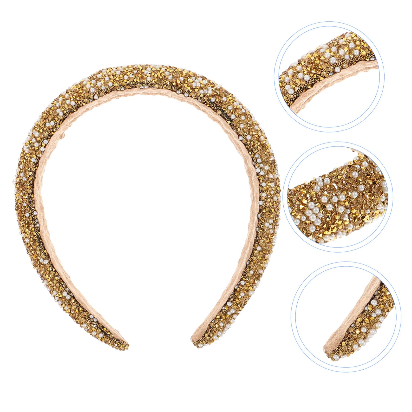 5stücke Damen Haarband Mit Perlen Breites Design Für Makeup Und Gesichtspflege Elegantes Accessoire Für Partys Und Besondere Anlässe Vielseitig Und
