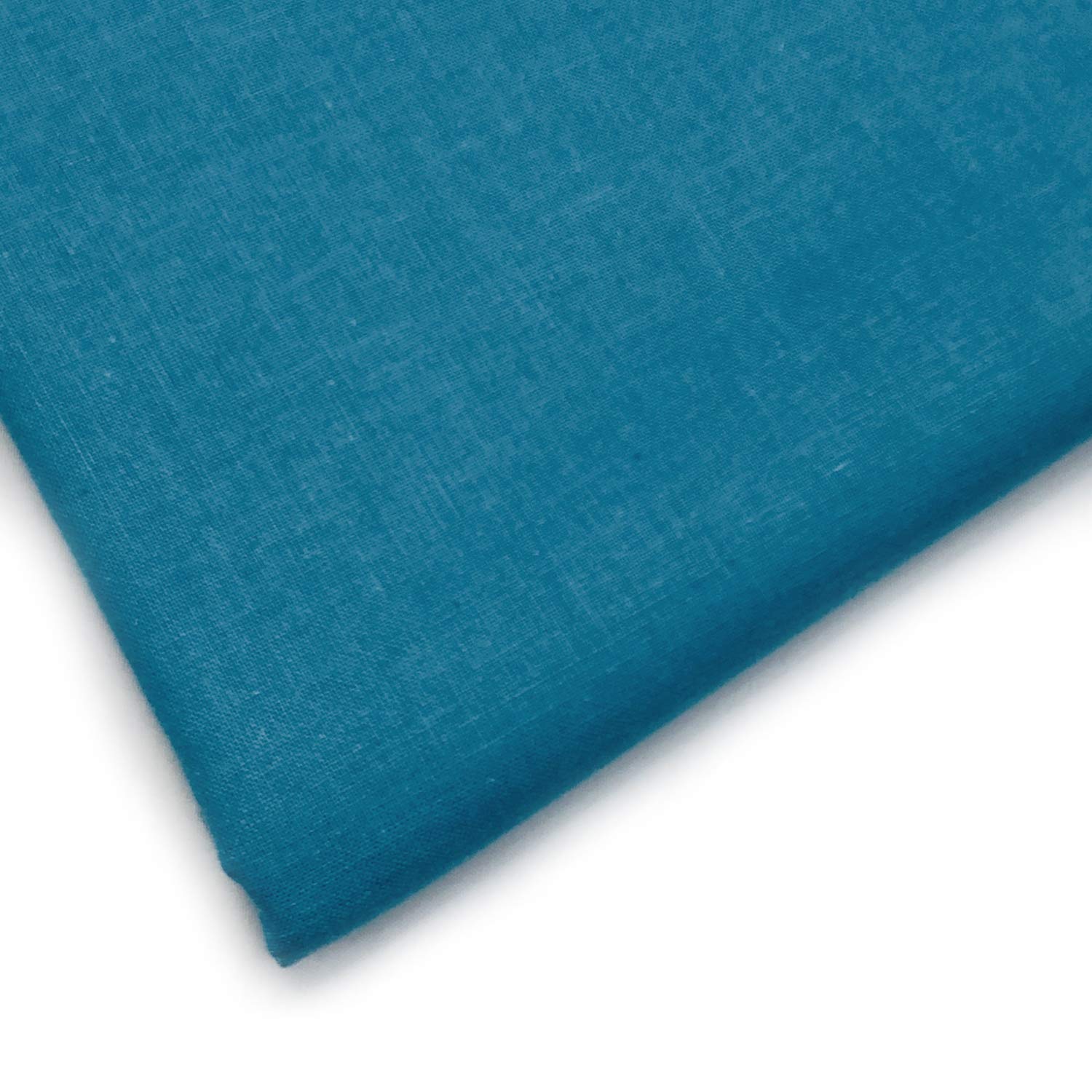 FABRICS KING ONLINE Lifestyle Plain Extra Wide 100% Cotton Poplin Craft Sheeting Fabric Material for Dressmaking Project Sheeting Sewing Quilting | 60" | 150cm Wide | Sold by The Metre (Teal)