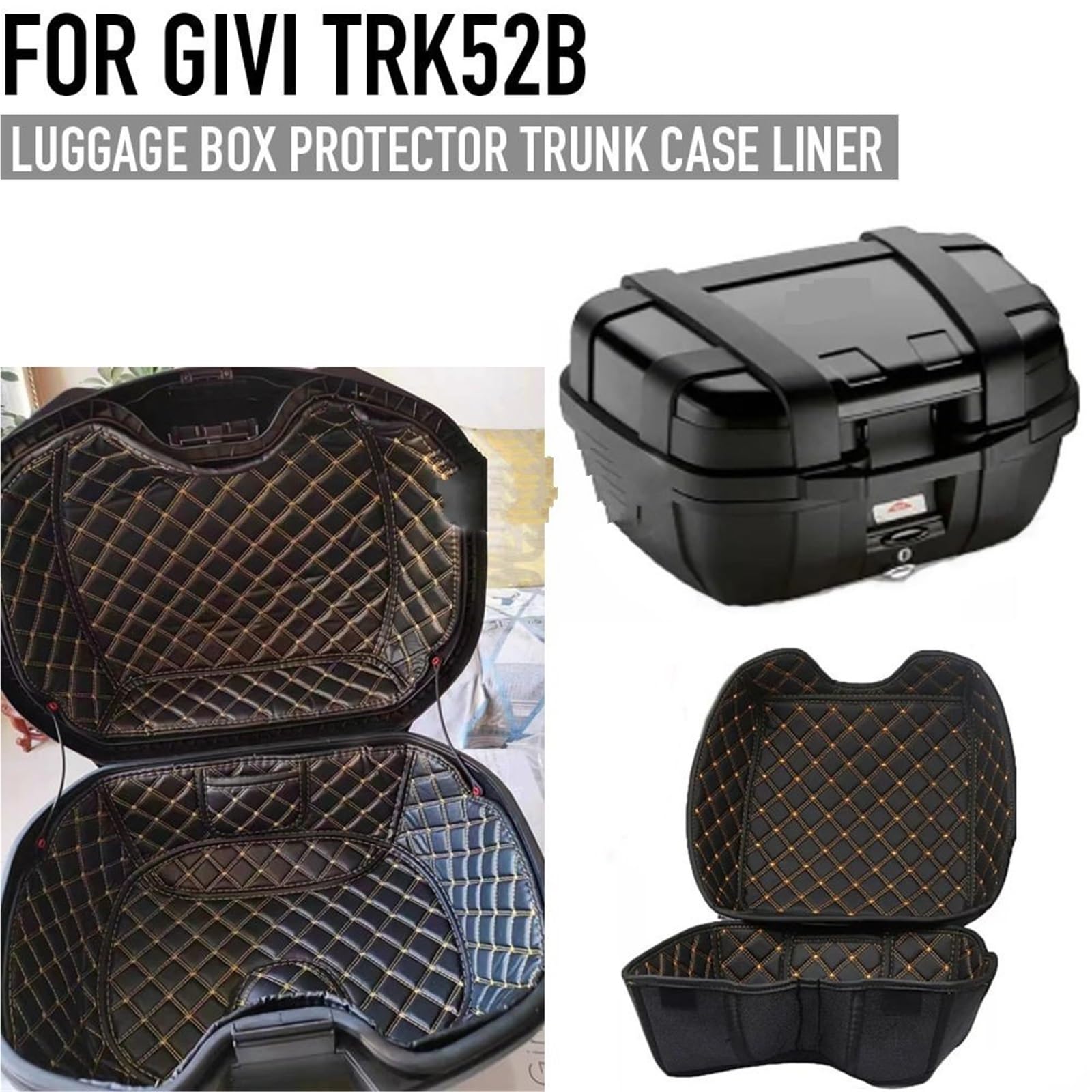 Kufer motocyklowy Pasuje do GIVI TRK52B TRK 52B TRK52-B Motocyklowy bagażnik Tylny Wewnętrzny ochraniacz podszewka torba(A Set)