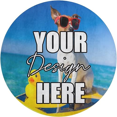 Alfombra redonda personalizada para añadir tu propio textoimagenlogotipofoto, tapete antideslizante personalizado para puerta, alfombra de área para