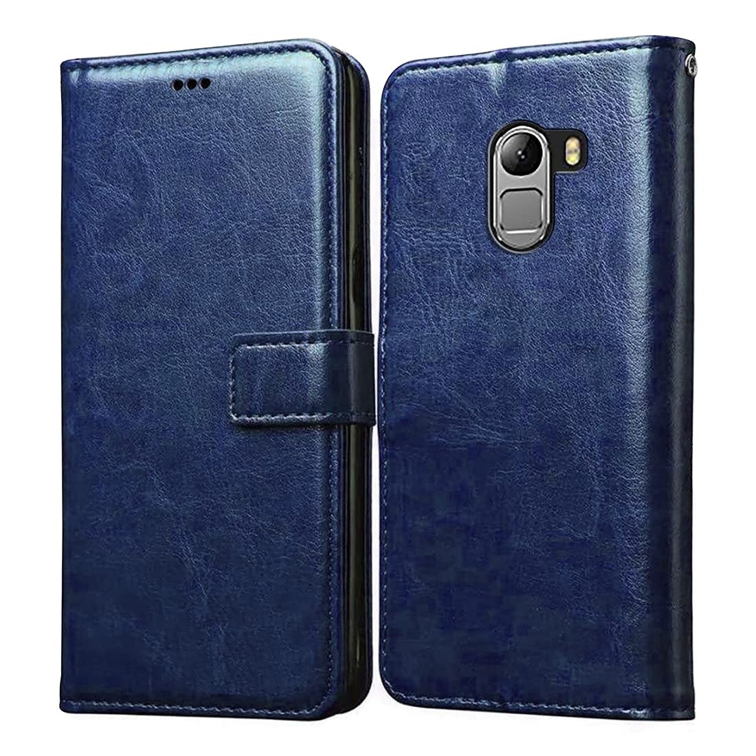 Casotec Flip Cover for Lenovo K4 Note | Premium Leather Finish | Inbuilt Pockets & Stand | Flip Case for Lenovo K4 Note (Blue) (B09MTR9863) Amazon Price History, Amazon Price Tracker