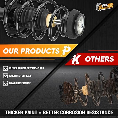 Miniatura 4 de Amortiguadores completos delanteros de la asamblea del puntal y del resorte helicoidal para Chevrolet Camaro 3.6L V6 2010 2011 2012, 172337 172336