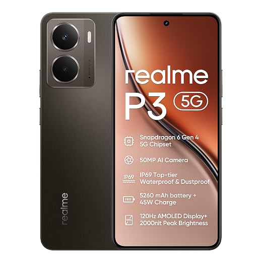 realme P3 5G 512GB 12GB Starlight Green Europe+NFC RMX5079 EU AMZ