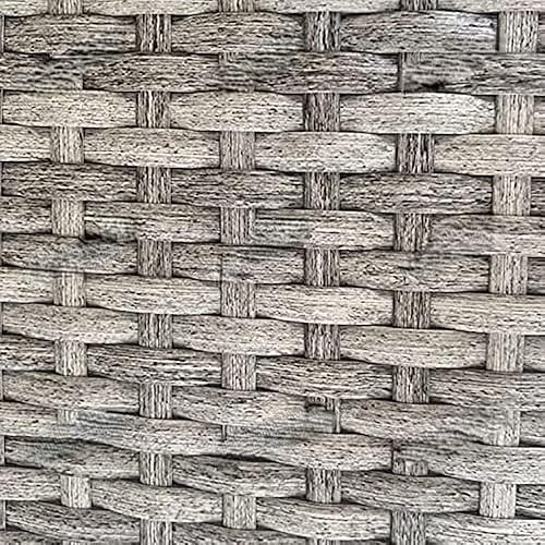 Miniatura 7 de Restauración de mimbre, kit de fijación de muebles de ratán sintético, material tejido de plástico plano blanco para muebles de ratán y cestas de