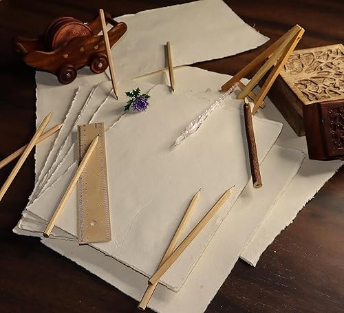 Miniatura 2 de Papel de acuarela A4 de 1175 x 825 pulgadas papel de acuarela de arte mixto 200 GSM grueso borde de cubierta de algodón virgen hecho a mano 50 hojas