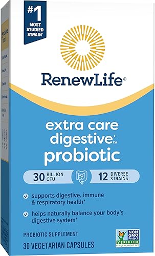 Miniatura 4 de Renew Life Probiótico para adultos suplemento probiótico Ultimate Flora Extra Care para hombres y mujeres estable en estantes sin gluten lácteos y