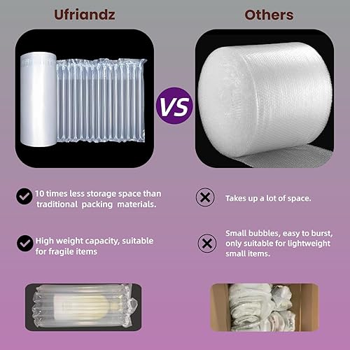 Miniatura 3 de Cojín grande de burbujas para embalaje de artículos frágiles, almohadas de aire inflables para envío, materiales de embalaje resistentes y