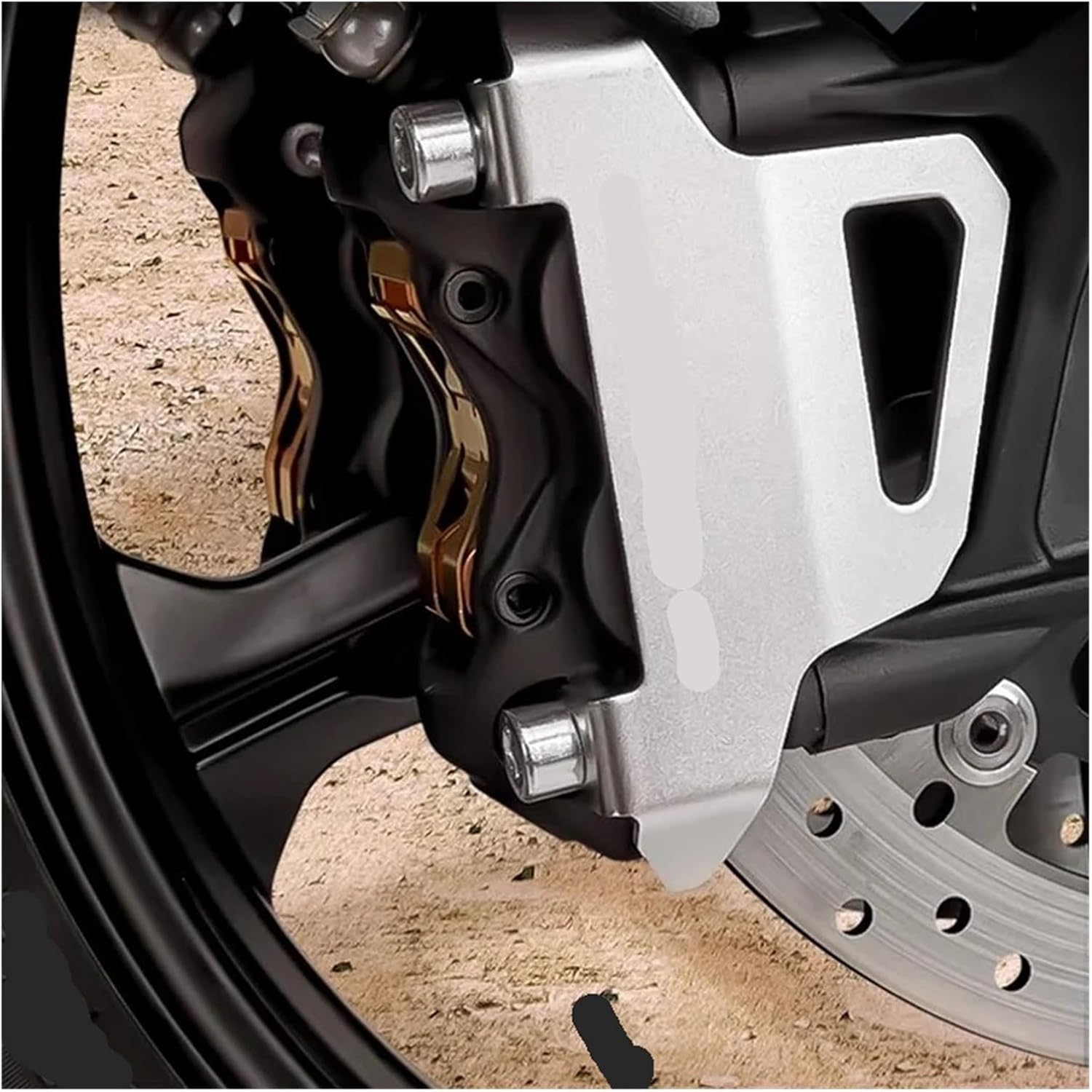 Compatible With CFMOTO 800MT 800 MT IBEX800 IBEX 800 2024-Left And Right Brake Caliper Protection Cover Front Wheel Disc Brake Caliper Cover(Black)