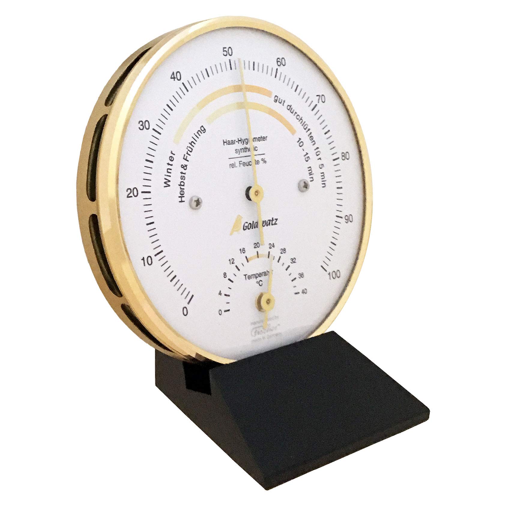 Higrómetro con Termómetro, Medidor de Temperatura y Detector Humedad (103 mm)