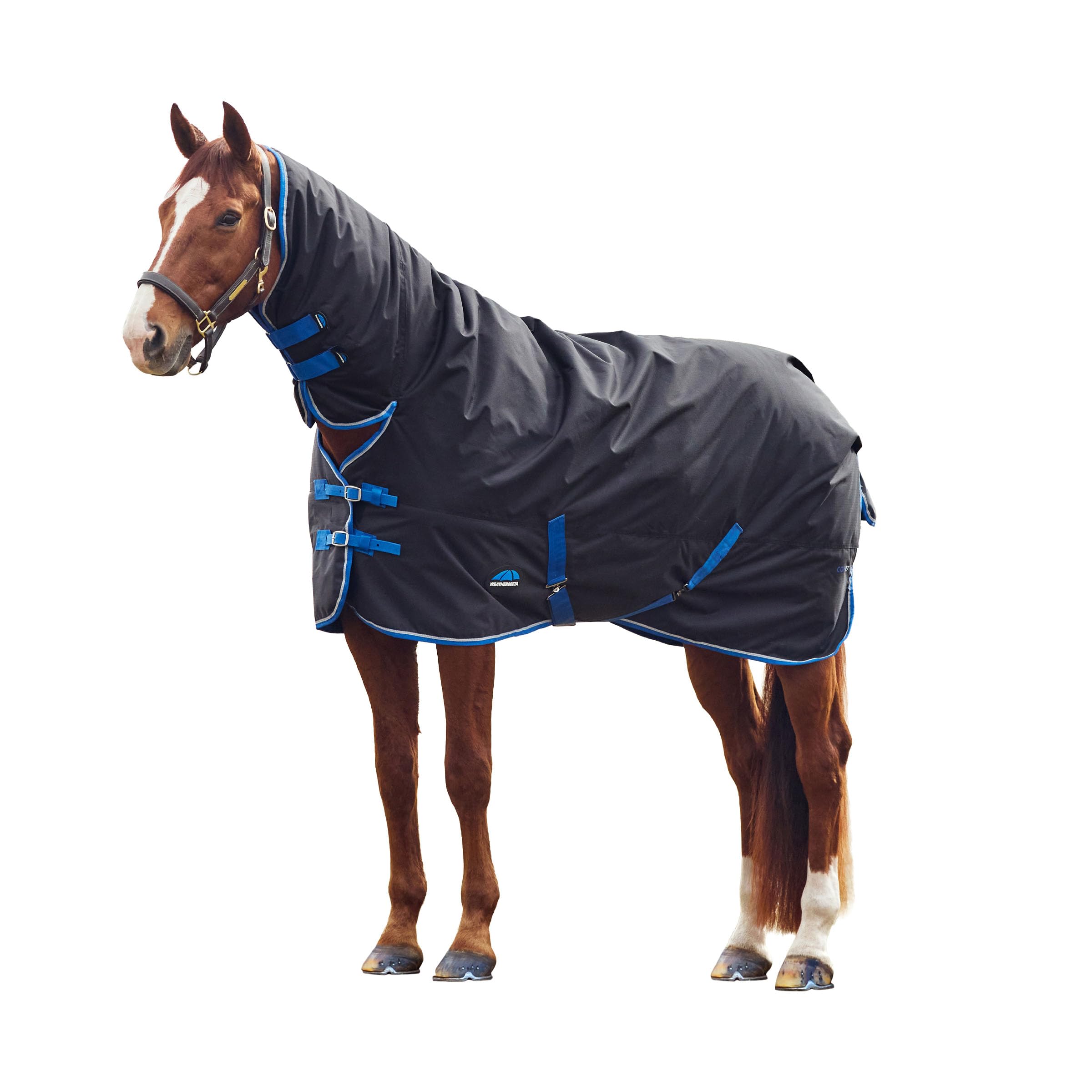 WeatherBeeta ComFiTec Tyro Turnout Combo Neck 220g, Black/Cobalt, 6'0