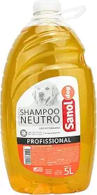 Sanol Dog Shampoo De Pêlos Para Cães E Gatos Neutro 5 Litros Laranja