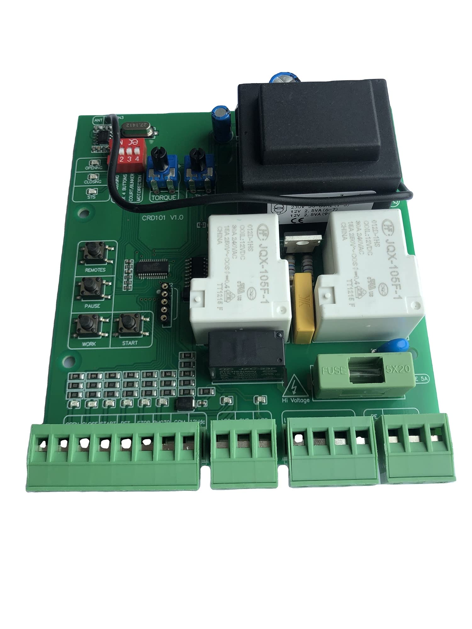 Apricancello automatico Versione universale di Sliding Gate Motor Opener Scheda madre Sostituito Circuit Board può corrispondere a 433.92MHz Rolling Code Remote per sicurezza(1 board 2 remtoe)