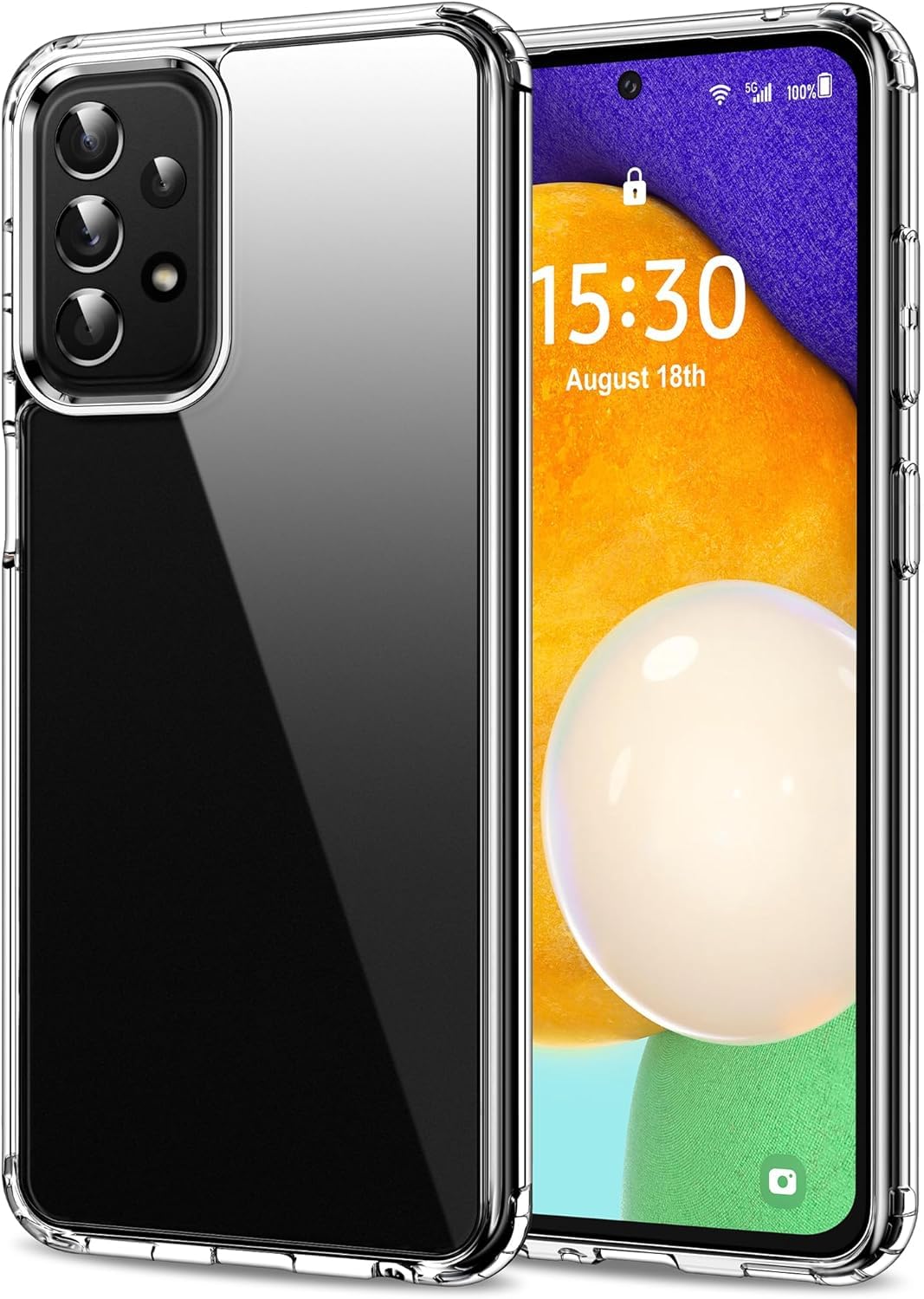 Silicone Back Cover Case, Scratch Resistant Protective Crystal Clear Transparent Shock Proof Bumper Back Cover Case for Realme Narzo 30 Pro 5G — Amazon image 8