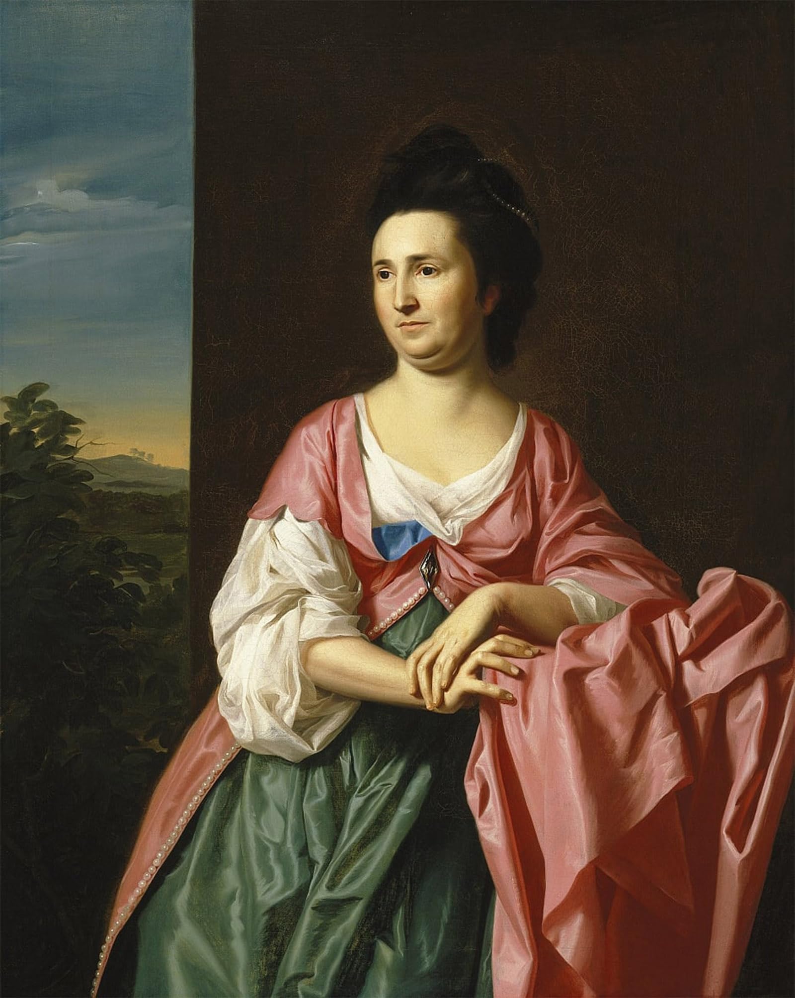 POSTERIIk Vintage Art Print Images Pictures Print Mrs Sylvester Gardiner Née Abigail Pickman Formerly Mrs William Eppes by Singleton Copley Modern Colour Posters for Office Home Decor 60x90cm
