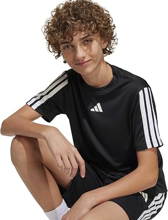 adidas Boy's Train Essentials 3-Stripes T-Shirt (Pack of 1)