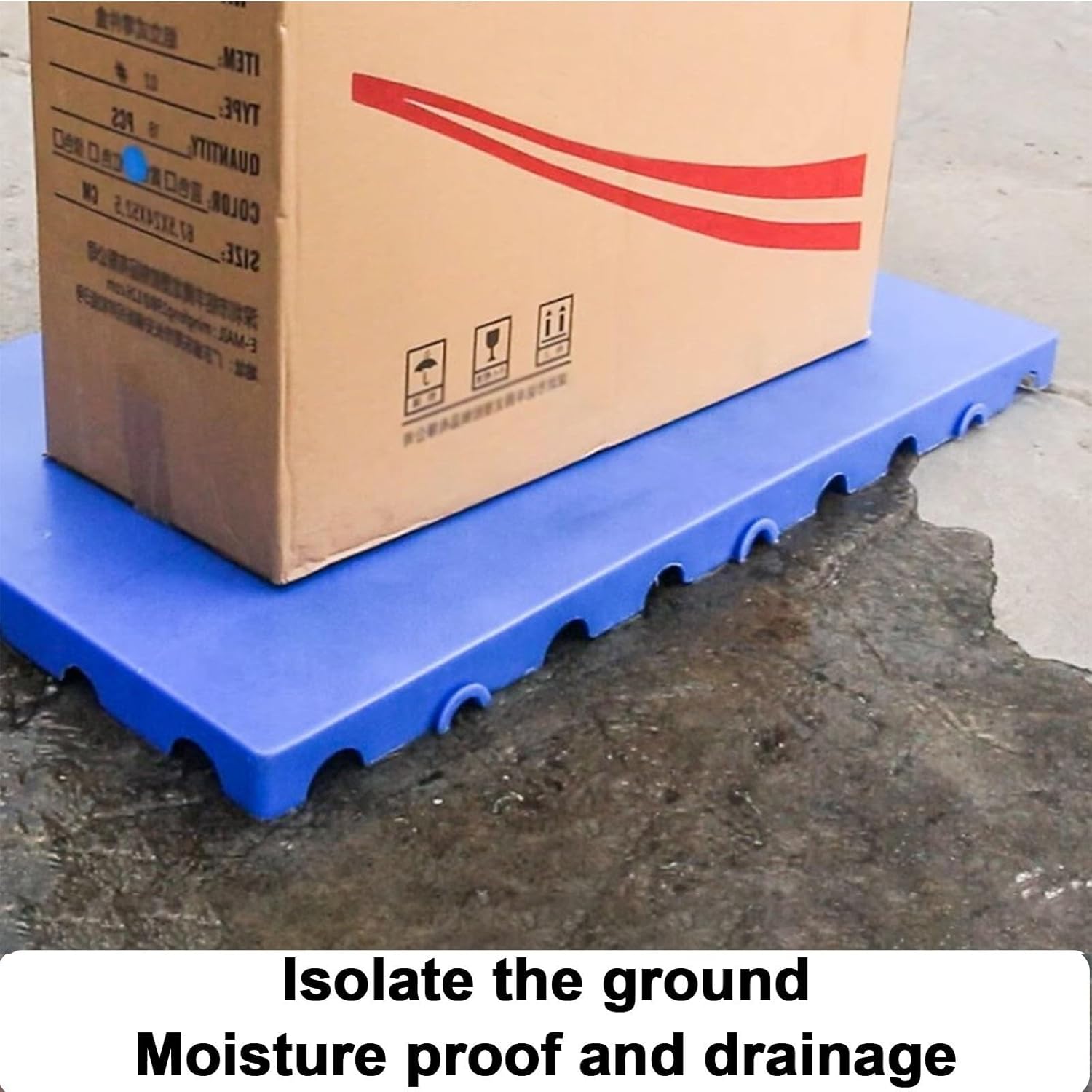 Waterproof and Moisture-Proof Plastic Pallet,Breathable Mesh Pad,Selected High-Density Plastic Material,Can Be Used for A Long Time,Suitable for Supermarkets,Warehouses, Pets, Basements