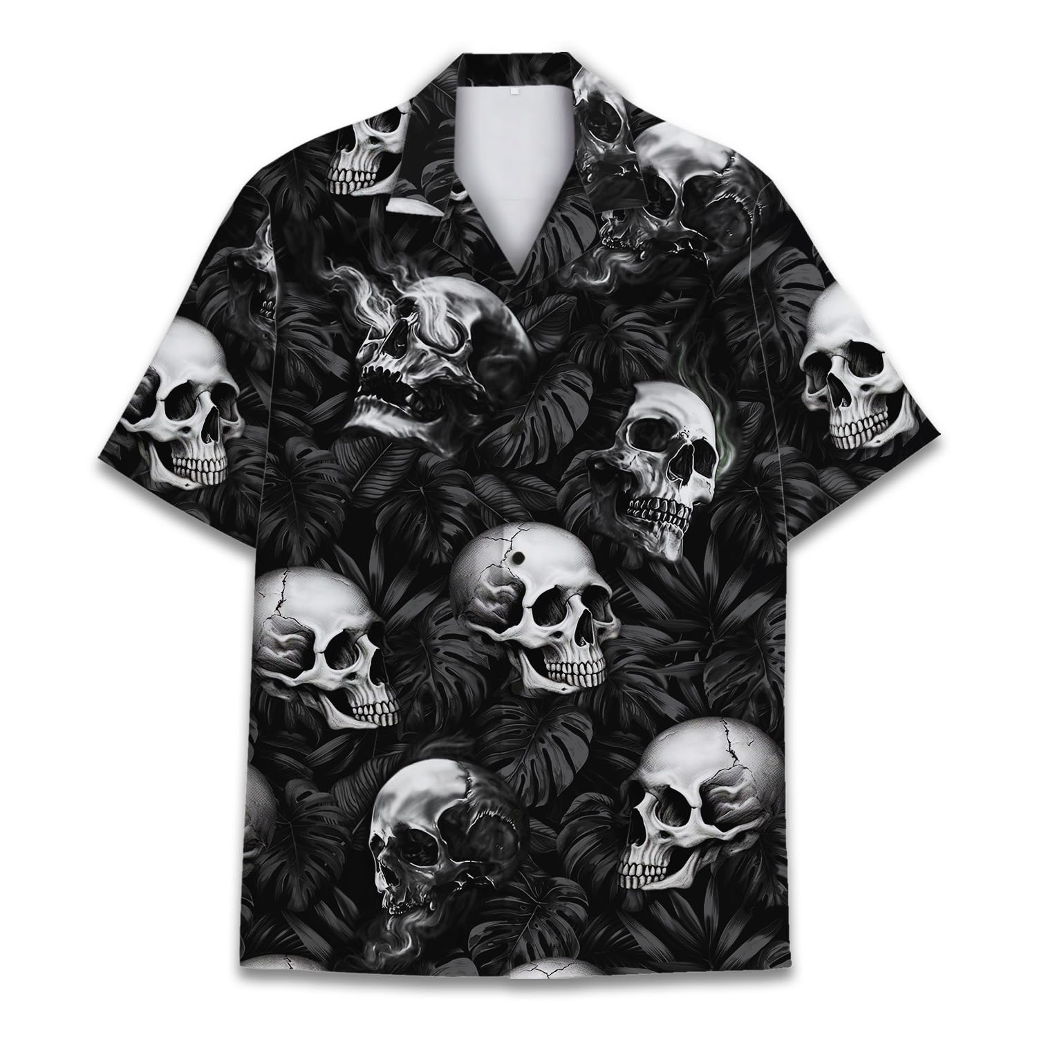 HIHI GLOBAL Neon Alien Hawaiian Shirt for Men Women, Space Shirt Button Down Short Sleeve, Alien Mens Hawaiian Shirts