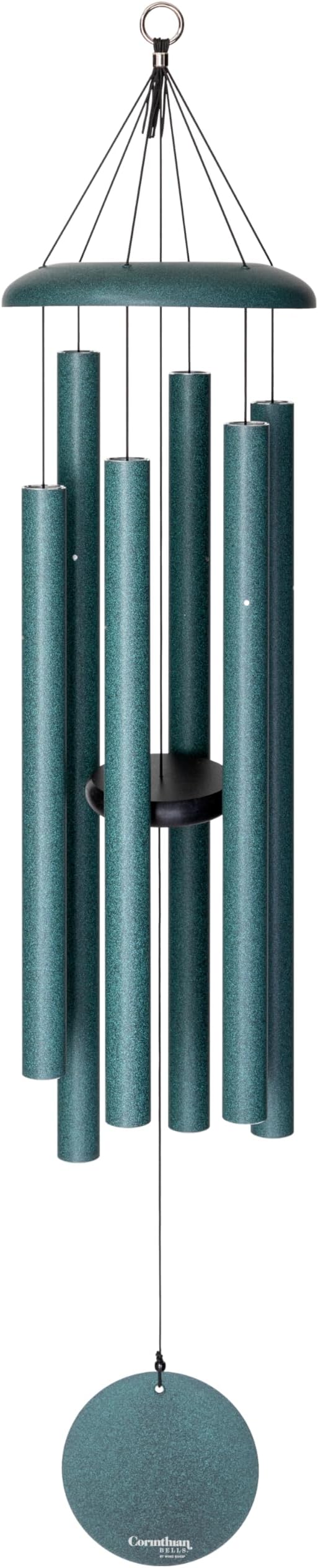 Corinthian Bells by Wind River – 44 inch Black Wind Chime for Patio, Backyard, Garden, and Outdoor Decor (Aluminum Chime) Made in The USA main image 1