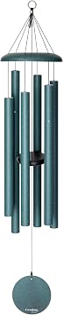 Corinthian Bells 44 Inch Green Deep Tone Wind Chimes for Outside, Large Outdoor Garden Wind Chime, Made in USA