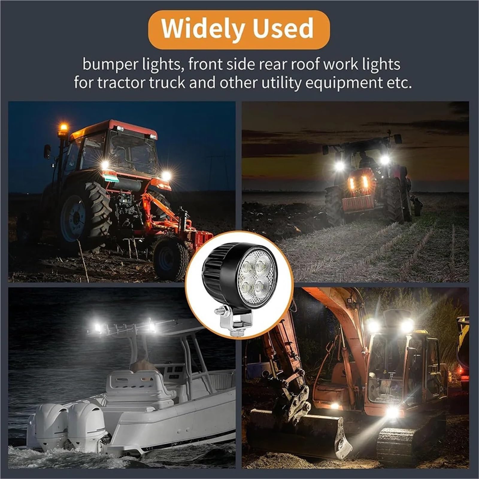 Per Faro LED Per Camion ATV 2.5 DRL svolta dinamica | Pods Rotondi 3000lm 20W Off Road Uso Fari Per Barche Trattore UTV Camper