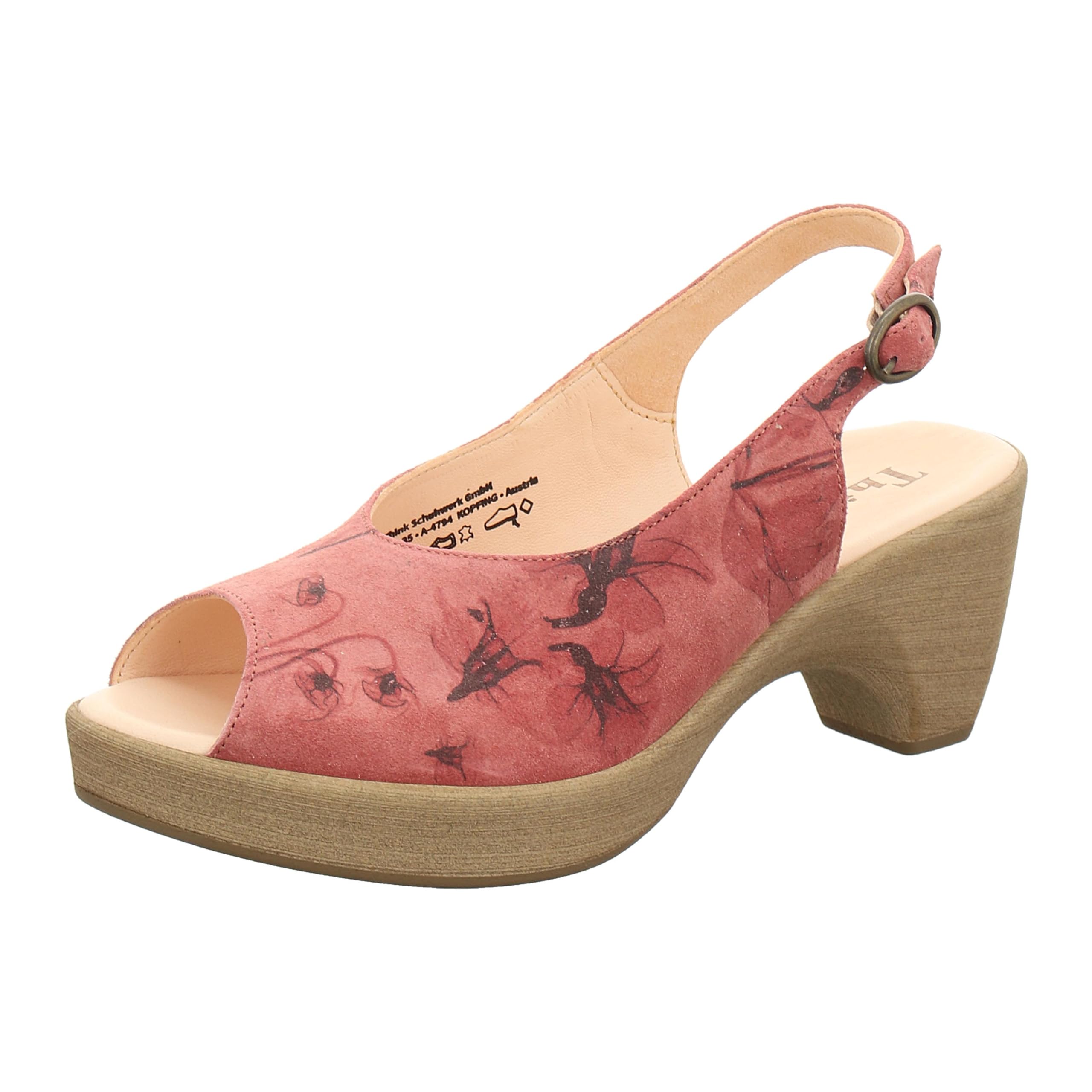 Think! Zeppa Women's Sustainable Slingback Sandals, 9040 Candy, 5 UK