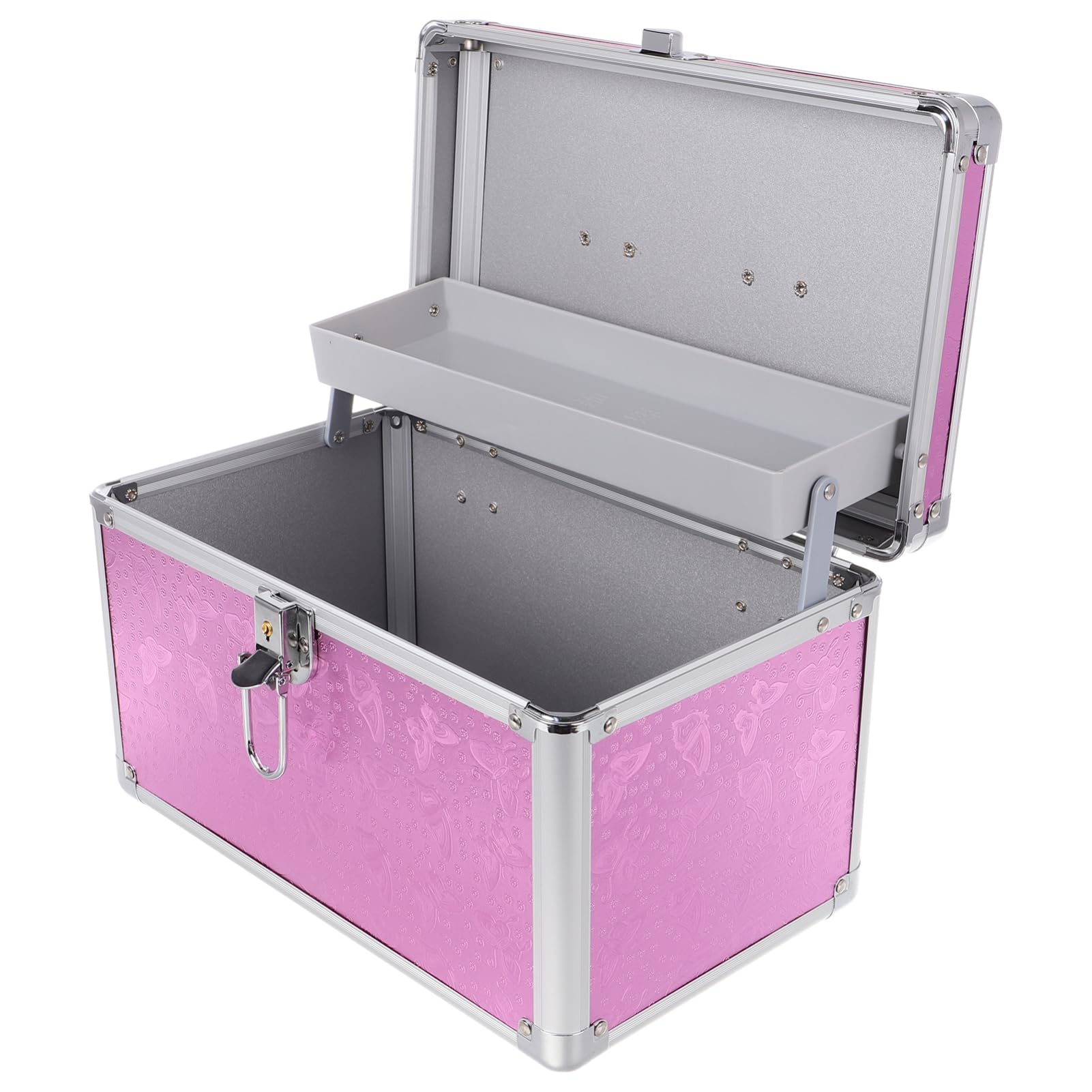 Mallette de rangement en alliage d'aluminium avec serrure intégrée