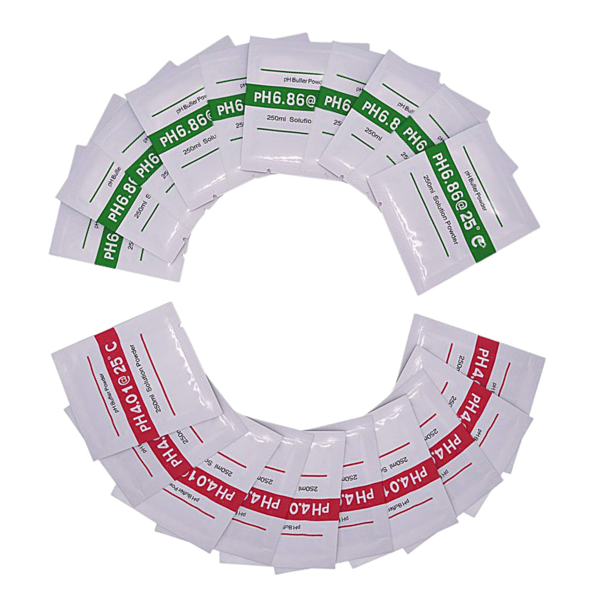 20 Pack PH Buffer Powder for FA Tester Calibration Solution Mixture PH 4.01 6.86