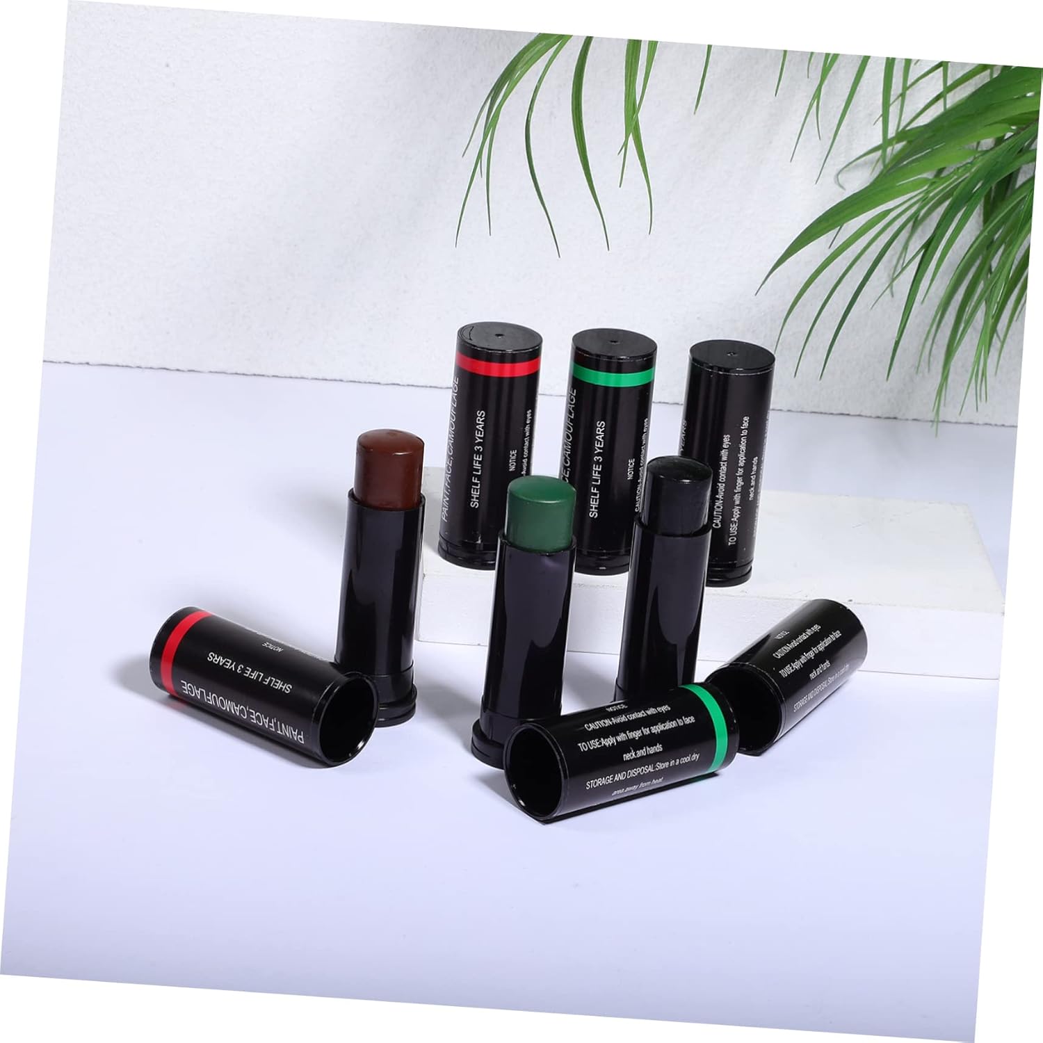 6pcs Sports Face Paint Sticks Eye Stick for Boys and Girls Camouflage Eyeblack Easy to Remove