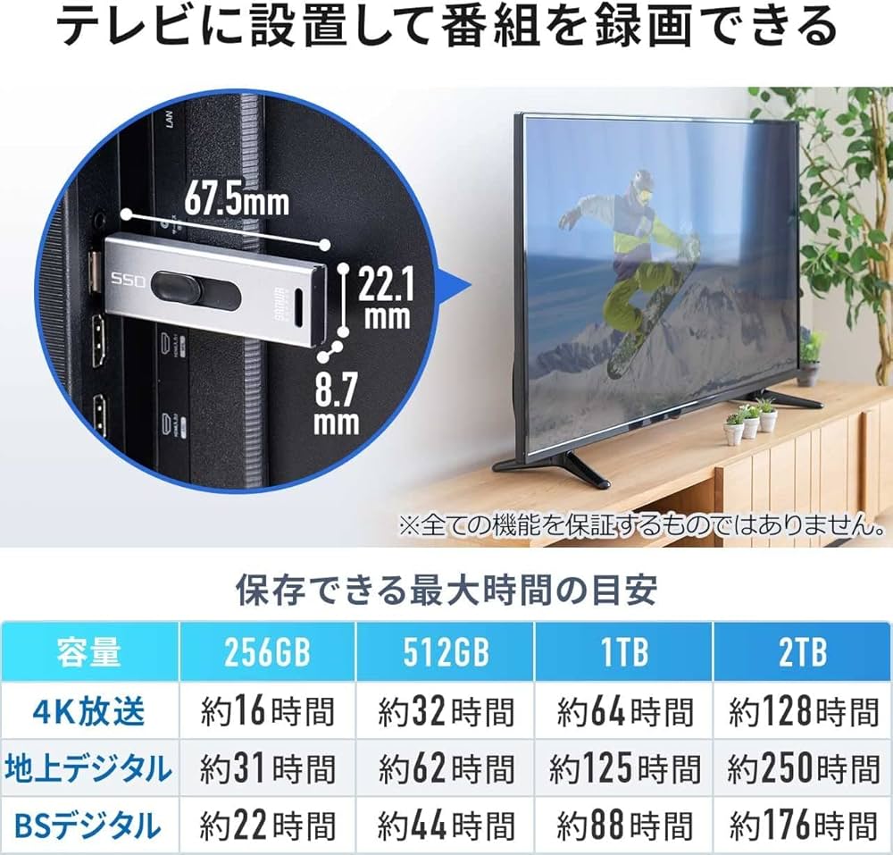 Amazon.co.jp: サンワダイレクト SSD 外付け 2TB USB3.2 Gen2